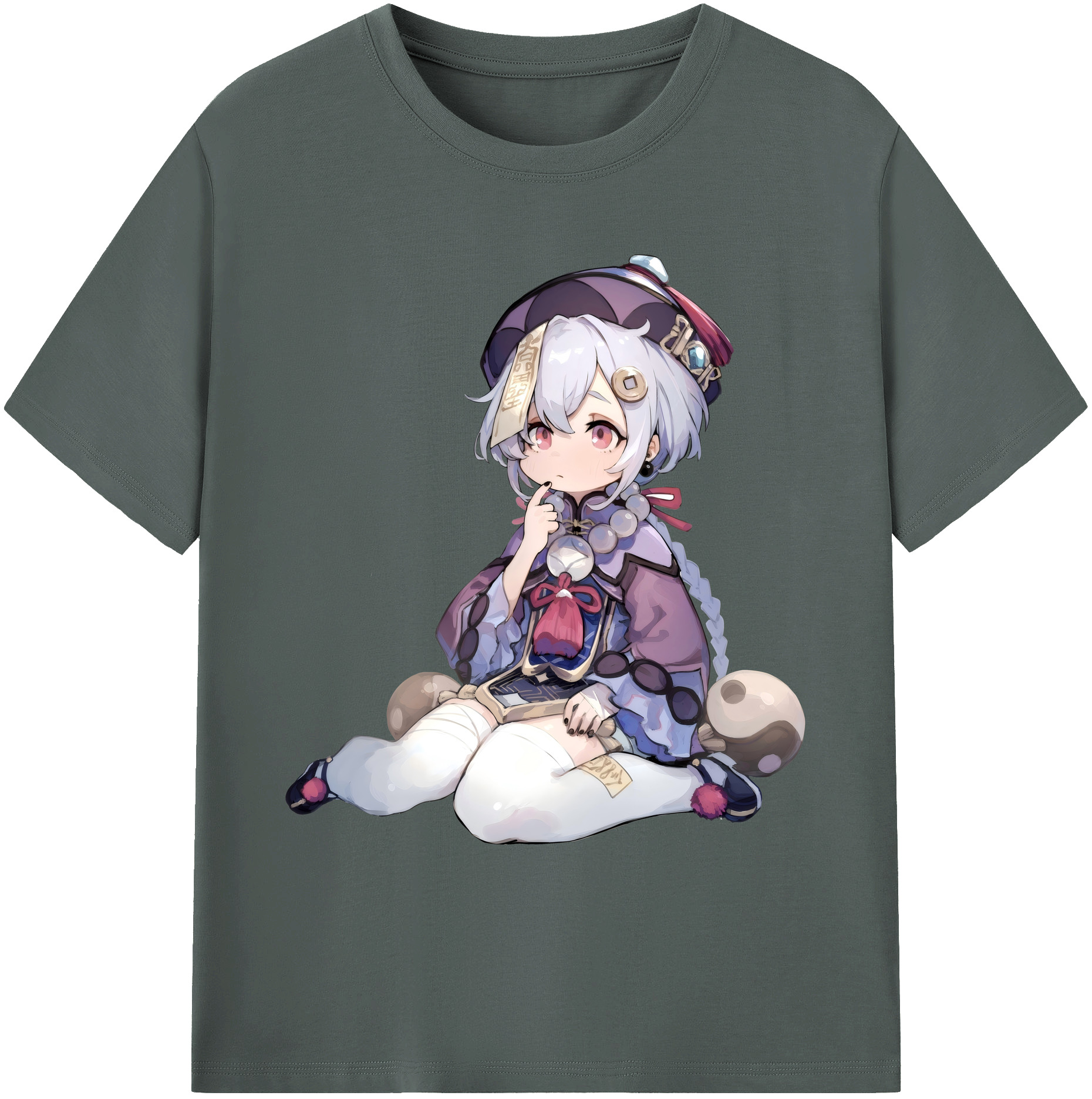 げんし神 七七 なな  genshin Nana 綿100％ メンズ半袖Tシャツ｜肌触りやわらか＆通気性